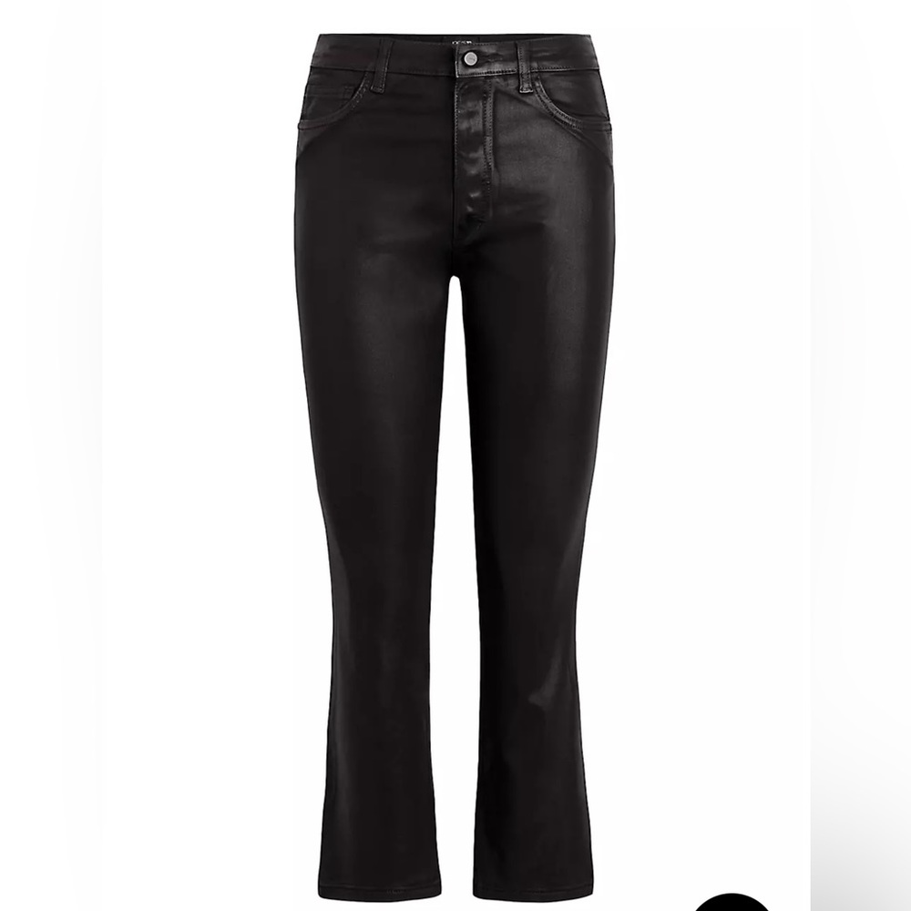 Joe’s Jeans The Callie Leather Coated High Rise Cropped Boot size 27